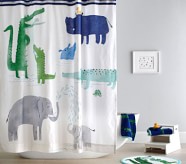 Kids Shower Curtains & Bath Mats | Pottery Barn Kids