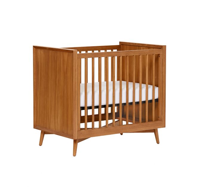 west elm x pbk MidCentury MiniCrib with Mattress Baby Crib