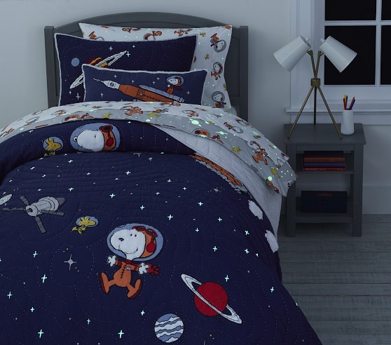 glow in the dark star bedding