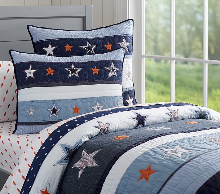 pottery barn twin quilts