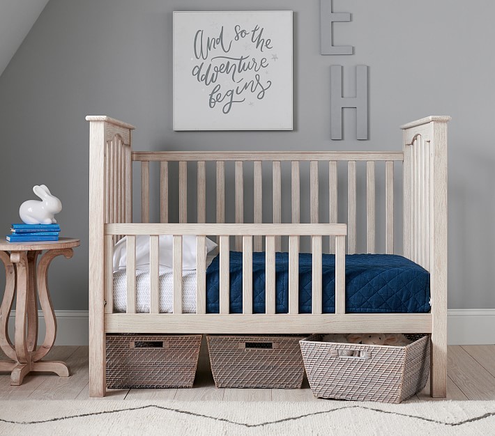 gray toddler bed