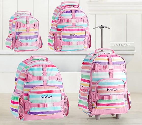 backpack with stripes