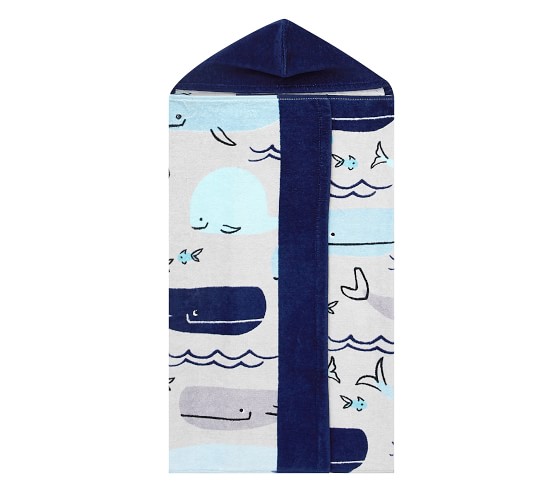 whale baby towel