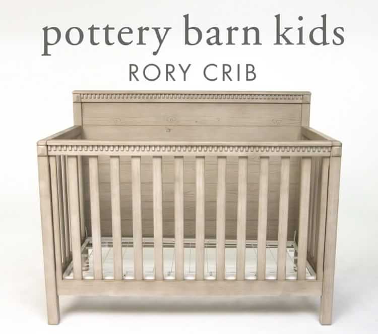 rory pottery barn crib