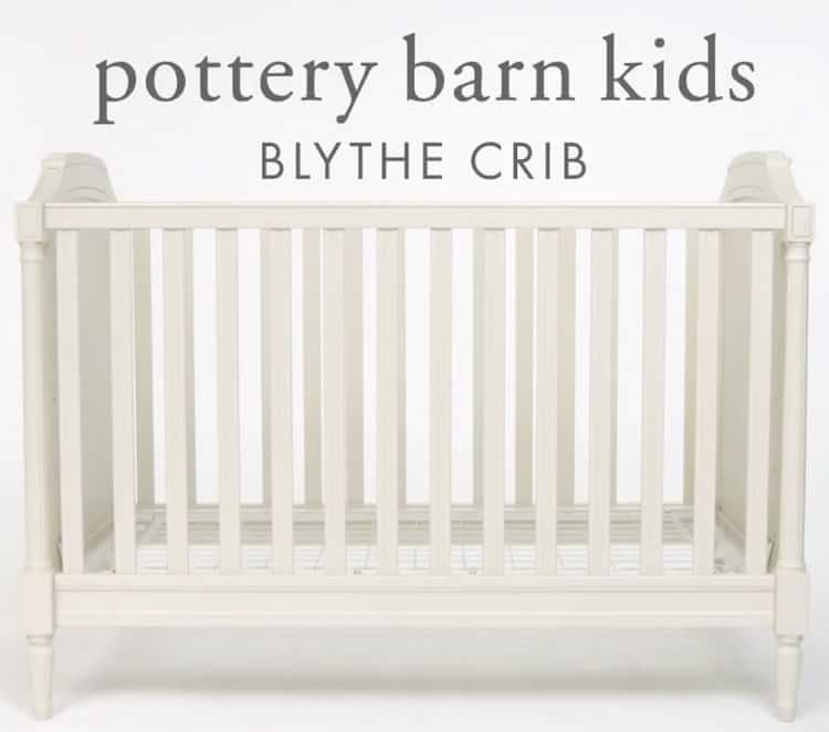 pottery barn tufted crib