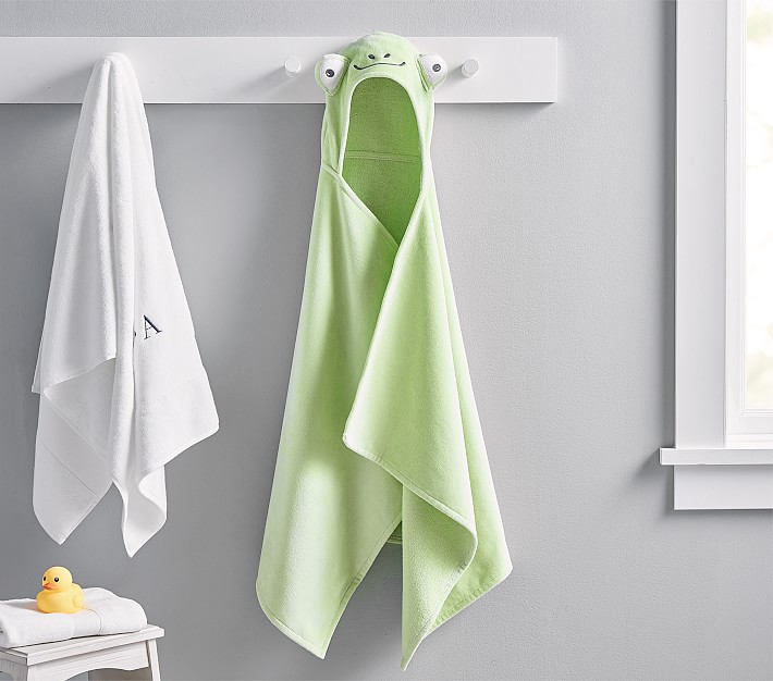 frog hooded towel