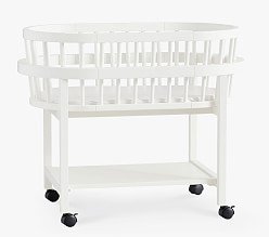 pottery barn bassinet bumper