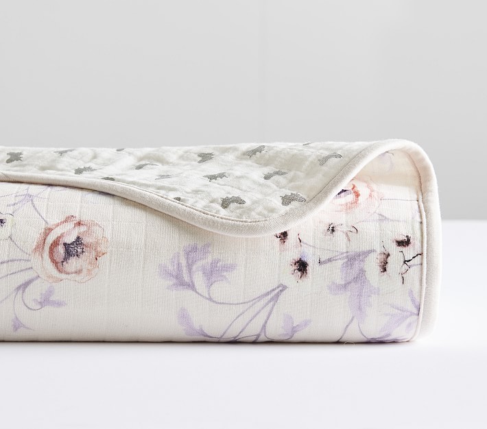 purple muslin blanket