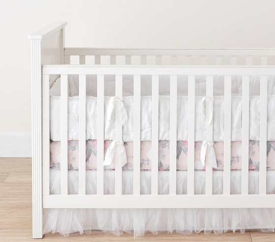 pretty little bunny cot bumper