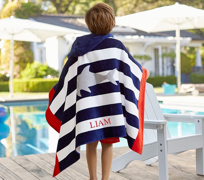 pottery barn kids hooded beach towel
