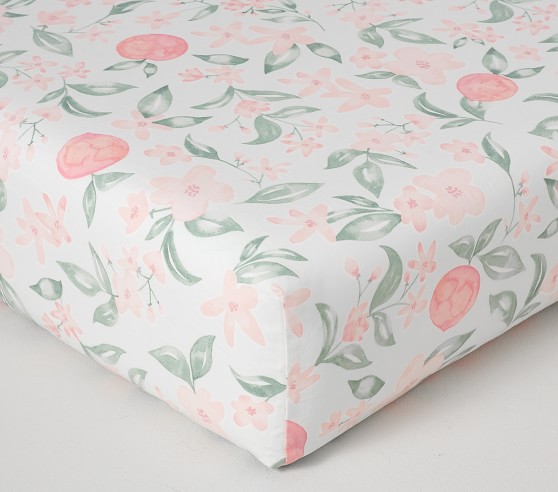 peach crib sheets