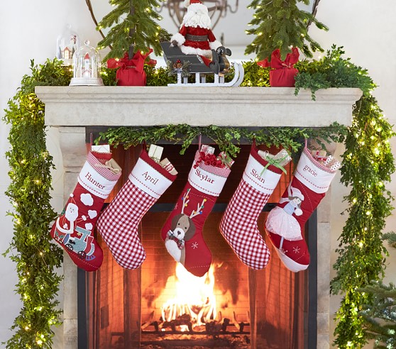 pottery barn stockings kids