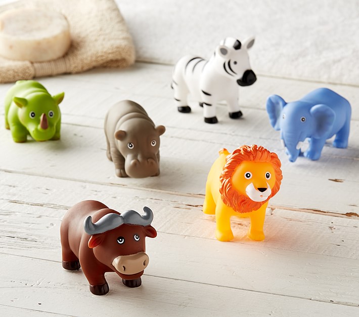 jungle animal bath toys