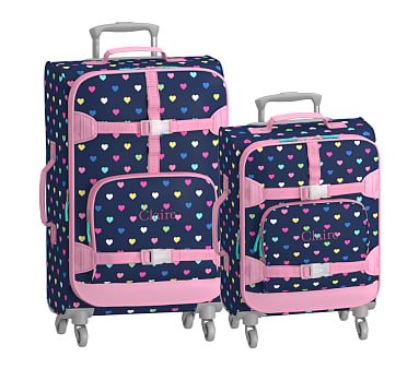 pink spinner luggage