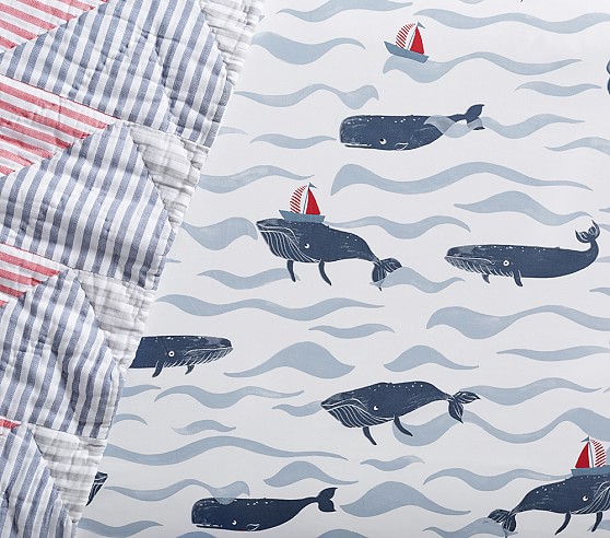 sailboat crib sheet