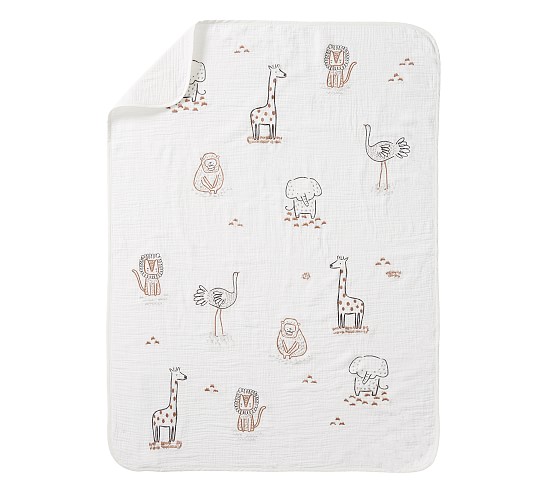 pottery barn muslin blankets
