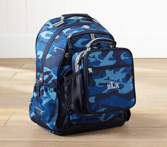 boys backpack with lunch bag