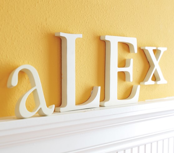 White Lowercase Wall Letters Pottery Barn Kids