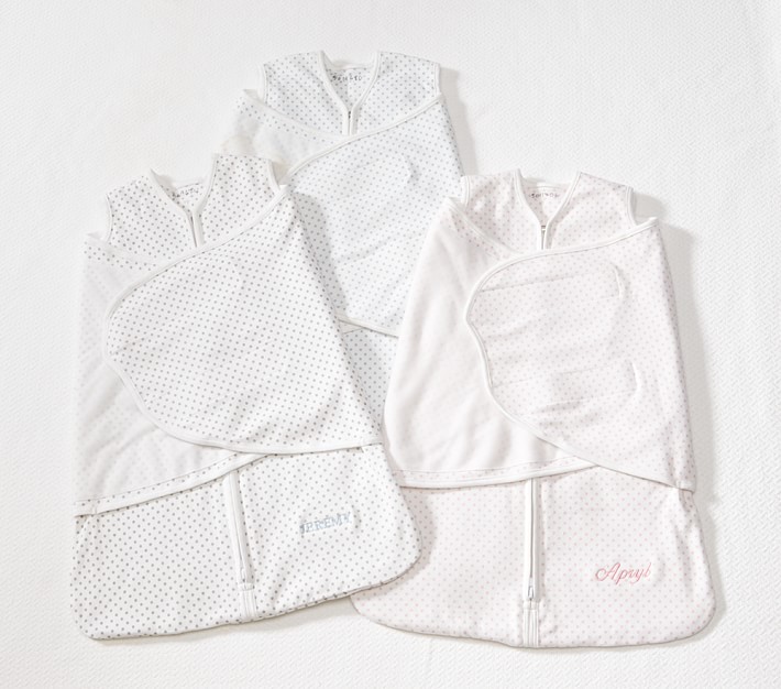 Pin Dot HALO® SleepSack® Swaddle Wearable Blanket Pottery Barn Kids