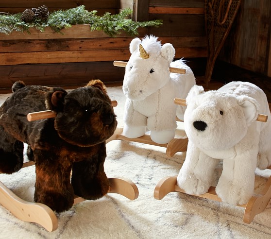 plush bear rocker