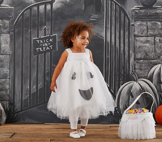 baby girl ghost tutu costume