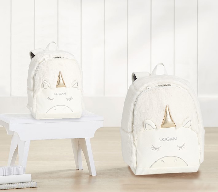 white unicorn backpack