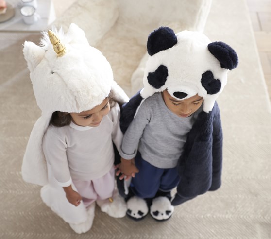 Hooded Animal Kids Blankets Pottery Barn Kids