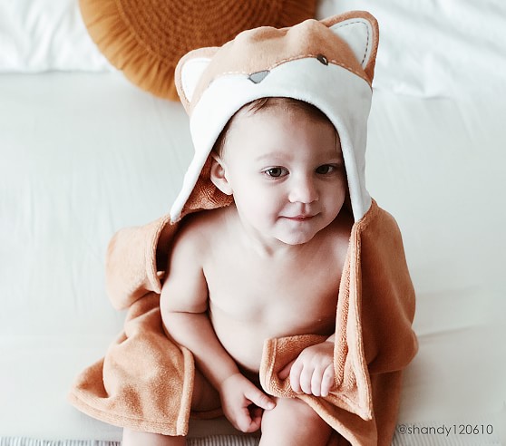 fox hooded towel