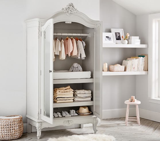 baby changing table and wardrobe