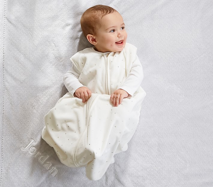 baby wearable blanket with sleeves