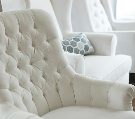 pottery barn radcliffe rocking chair & ottoman