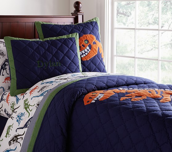 pottery barn kids dinosaur sheets