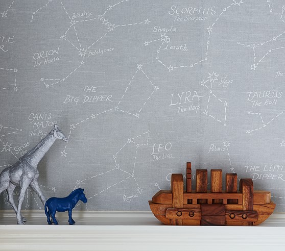 gold constellation wall decals