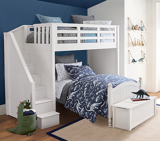 bunk bed set with desk