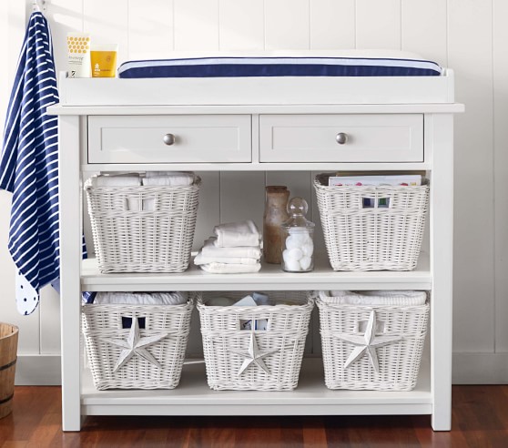 pottery barn kids changing table topper