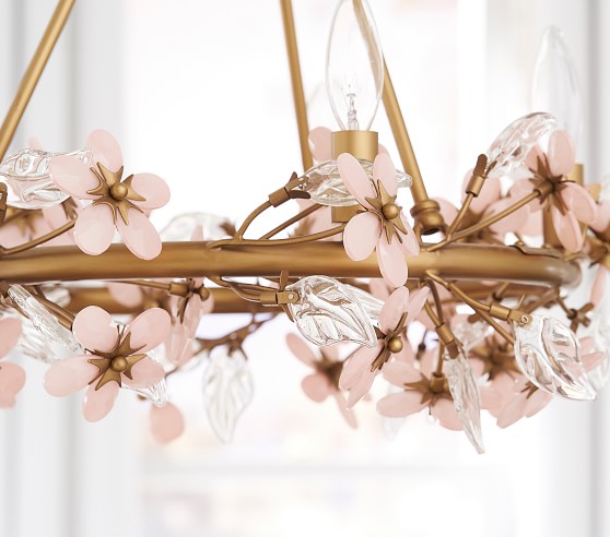 flower chandelier nursery