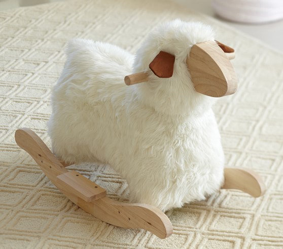 pottery barn lamb rocker