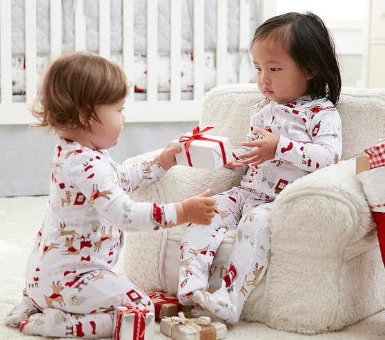 pottery barn baby pajamas