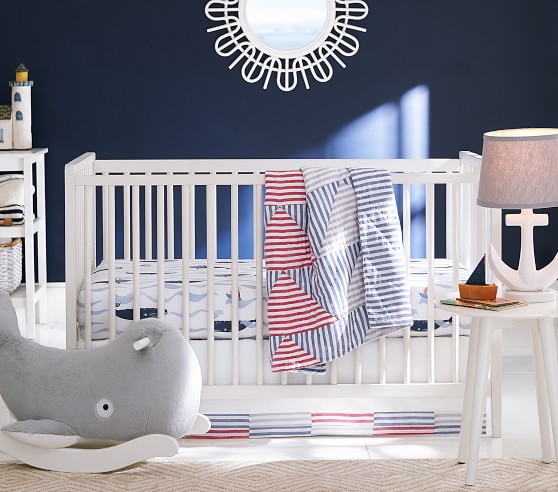 sailboat crib sheet