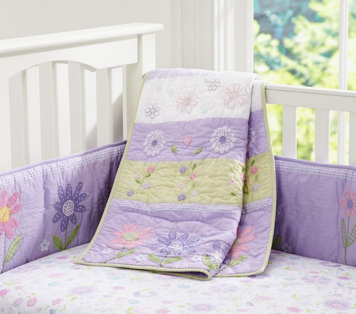 Daisy Garden Crib Bedding Set Pottery Barn Kids