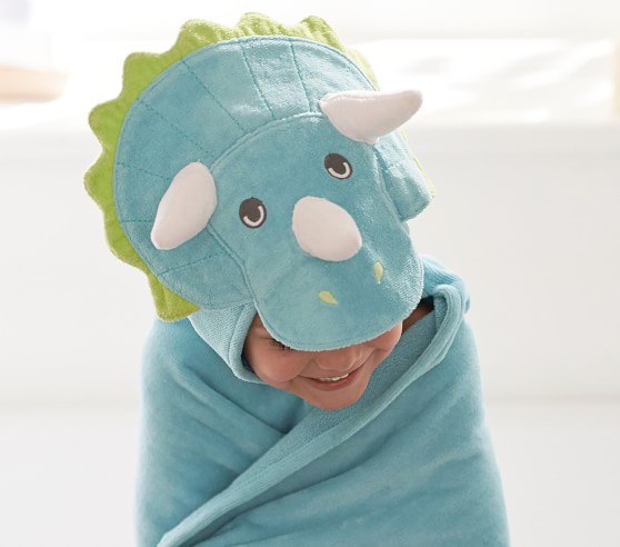 dinosaur baby towel