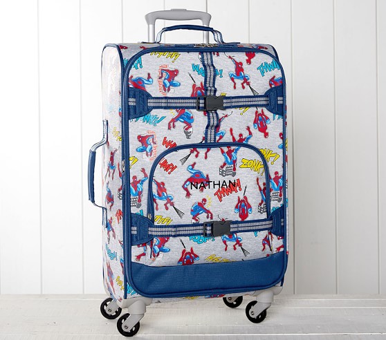 spiderman suitcase with light up wheels