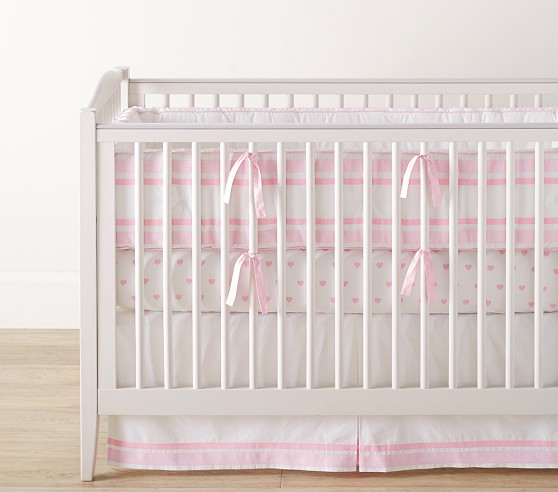 hot pink crib bumper