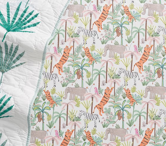 palm tree crib sheet