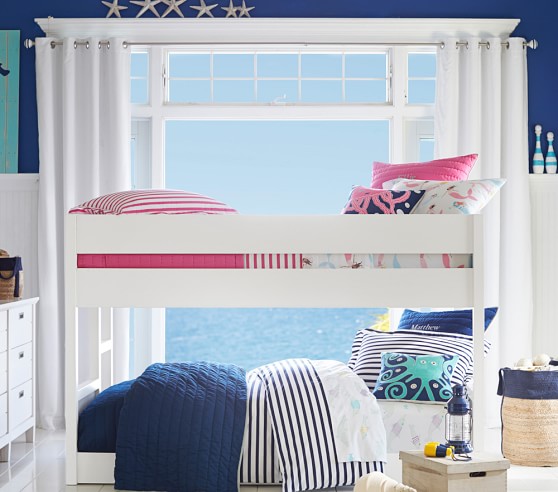 twin low height bunk beds