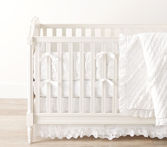 white nursery bedding
