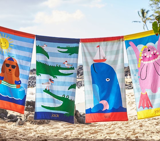 pottery barn kids towels