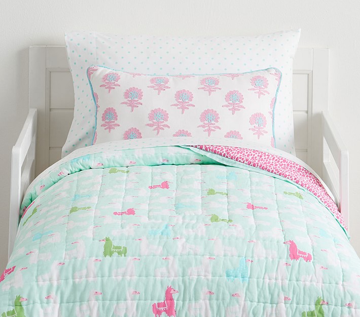 pottery barn llama sheets