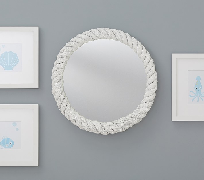 white nursery mirror