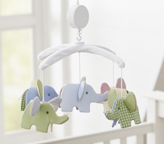 pottery barn elephant mobile